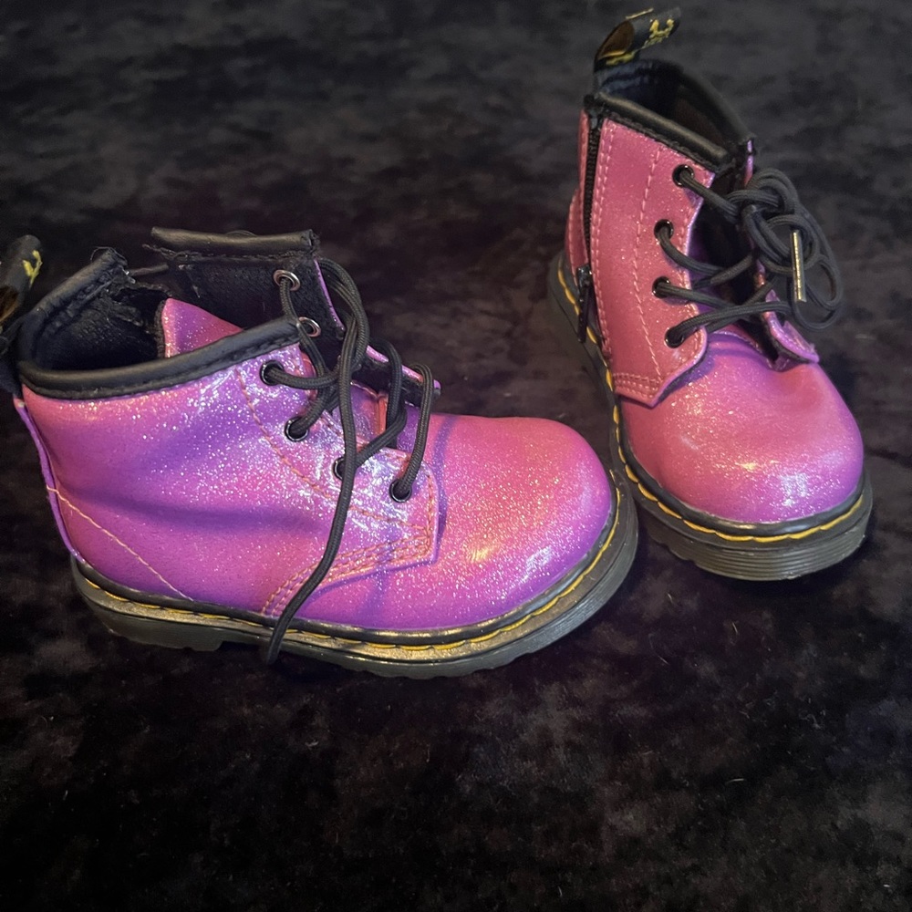 Purple Glitter Dr. Martens